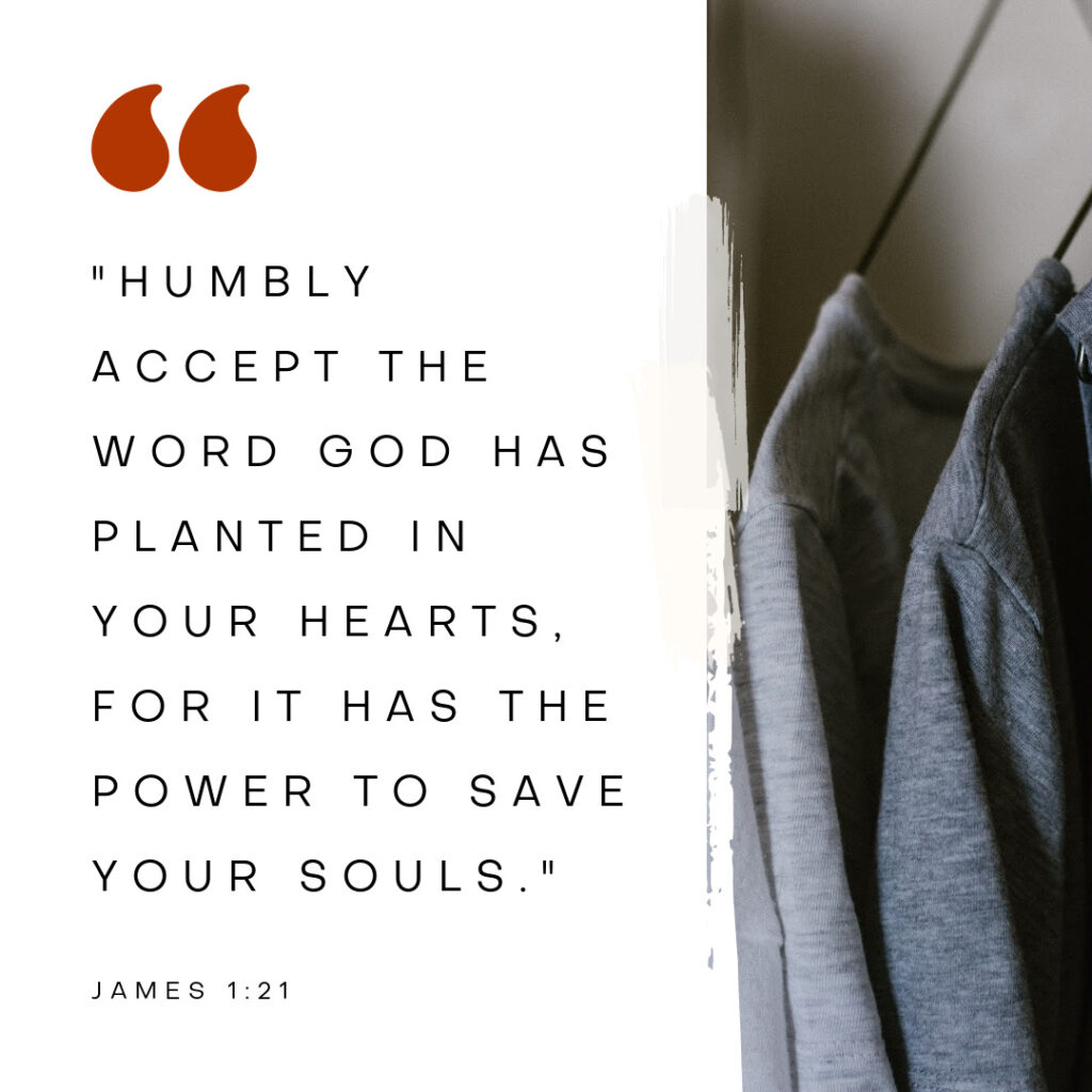 We become settled by accepting the word God has planted in our hearts.